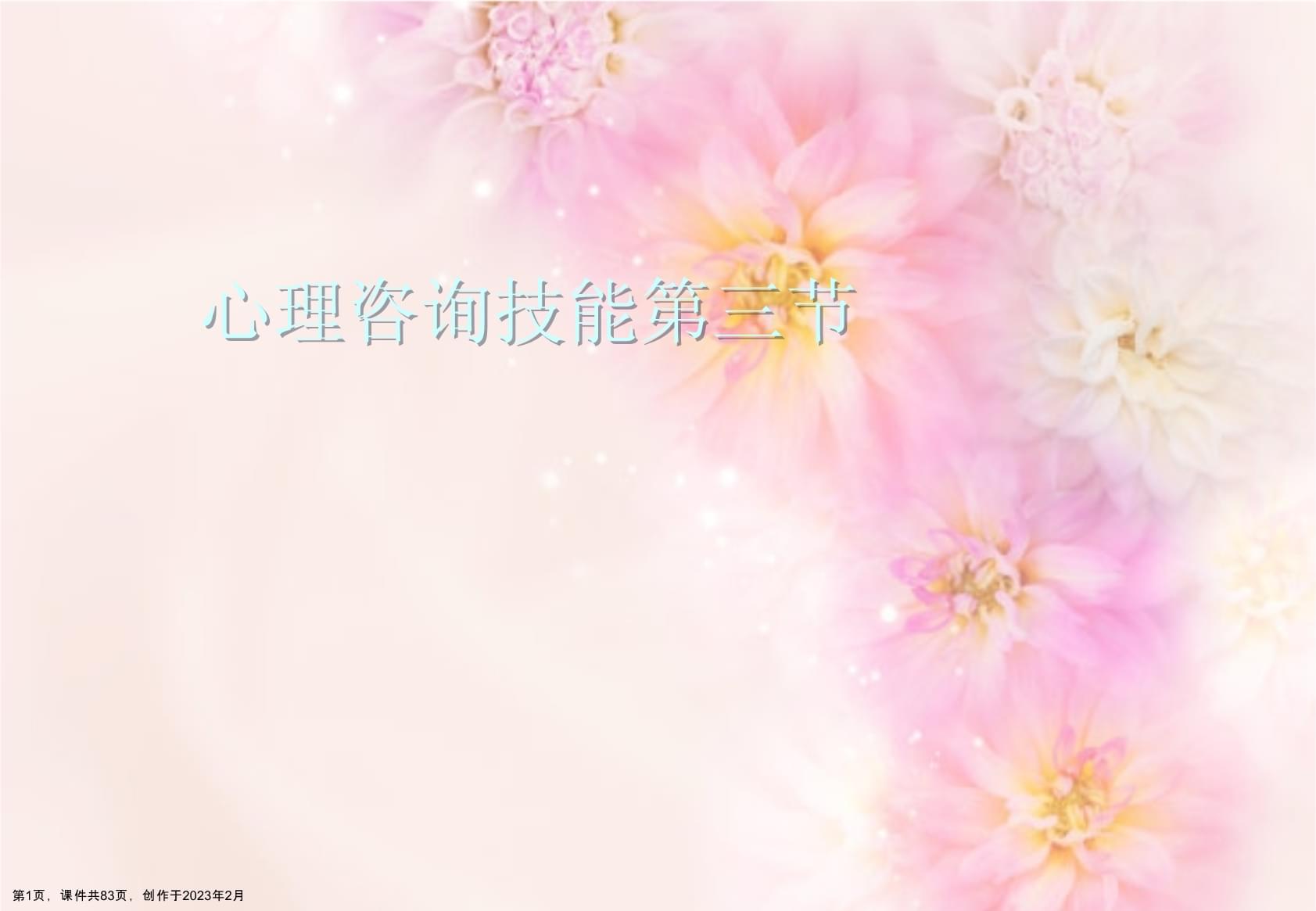 心理咨询技能第三节 技术咨询的原理、流程与核心要诀